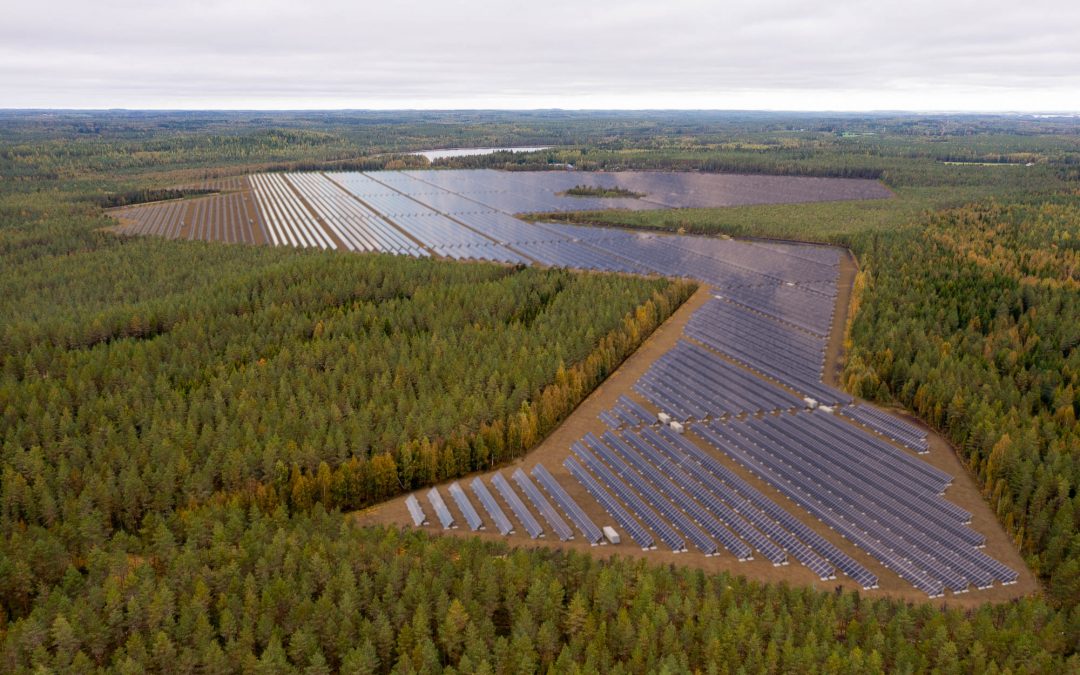 Kaskisuon aurinkovoimalan havainnekuva